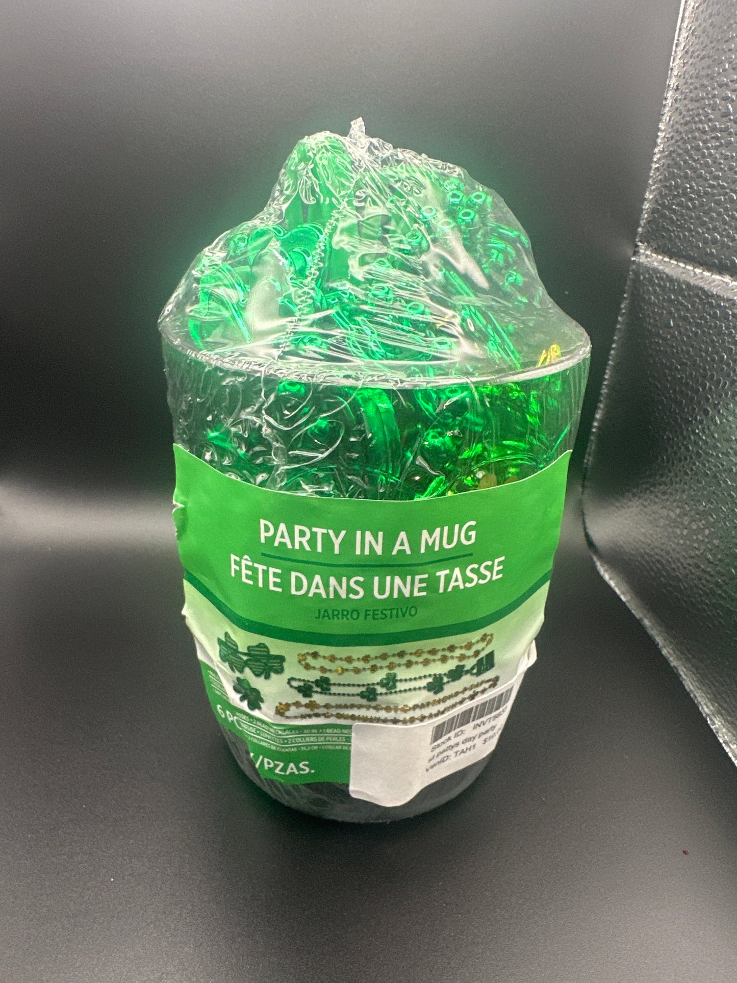 St patricks day party in mug