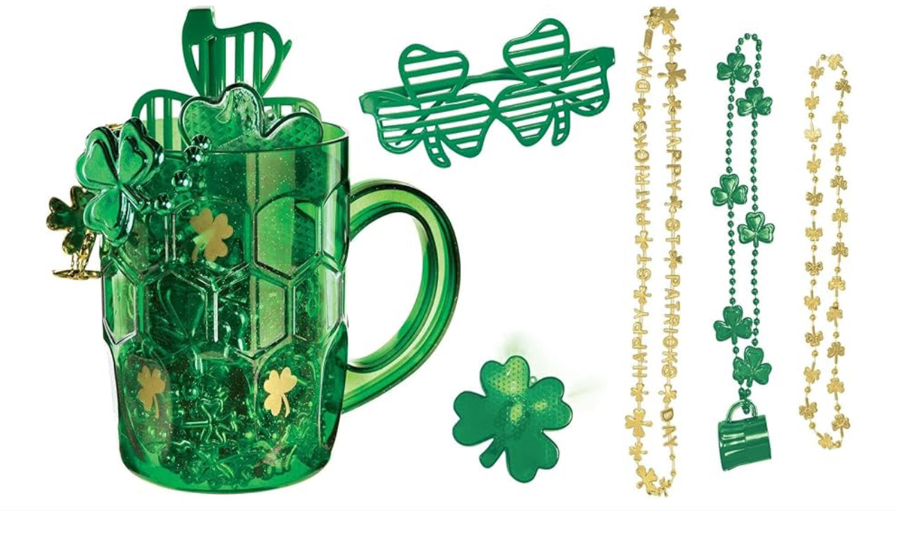 St patricks day party in mug