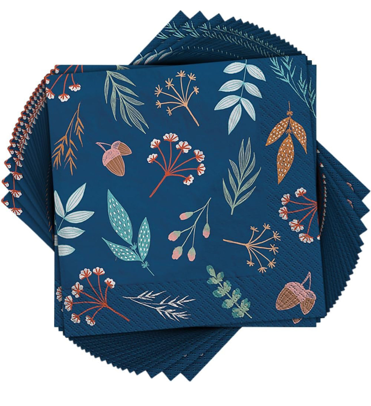 Fall cocktail napkins 5" x 5"