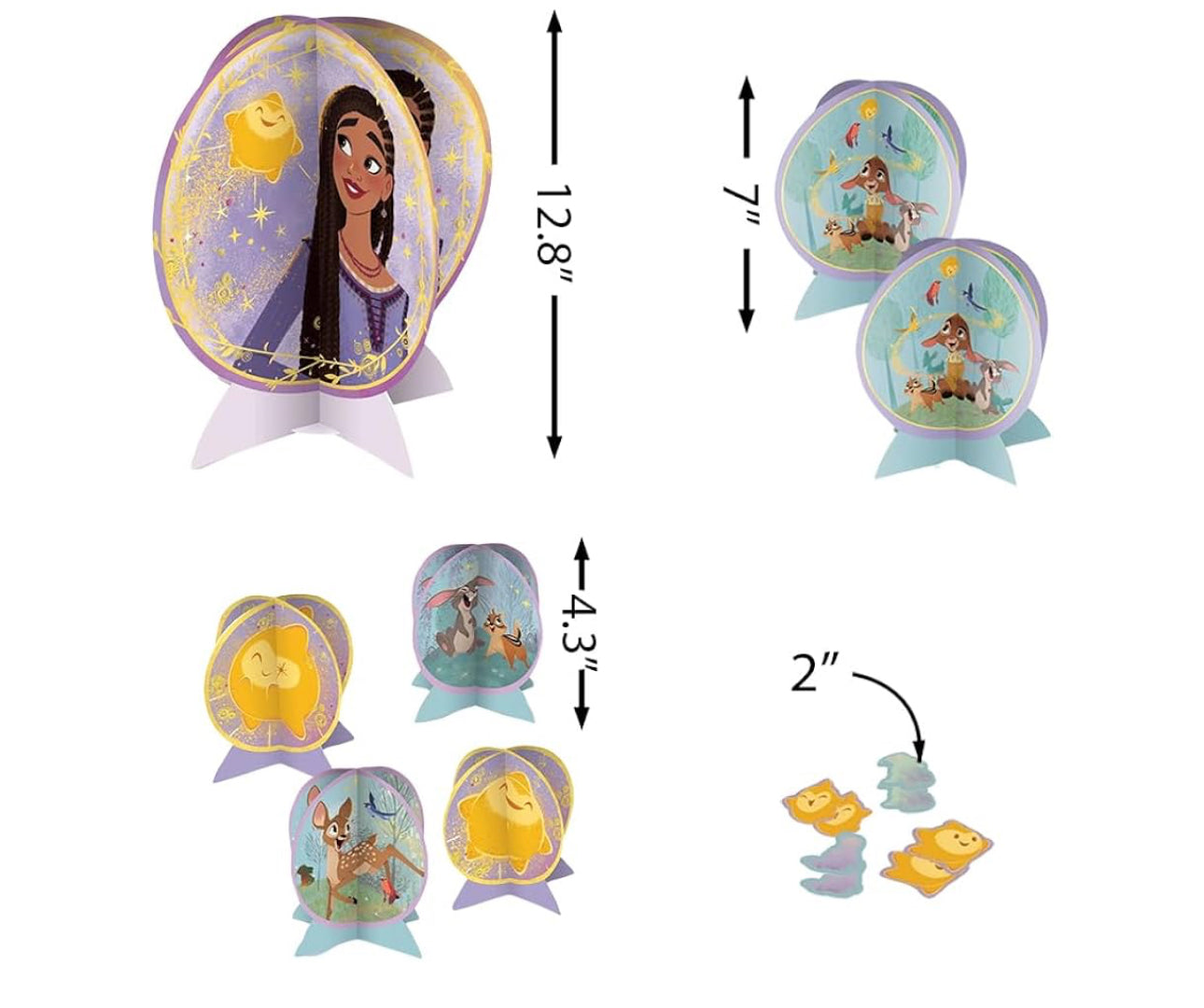 Table Centerpiece Kit (27 Pc Set) - High-Quality & Sturdy, Perfect Party Essential For Themed Parties & Events, Wish